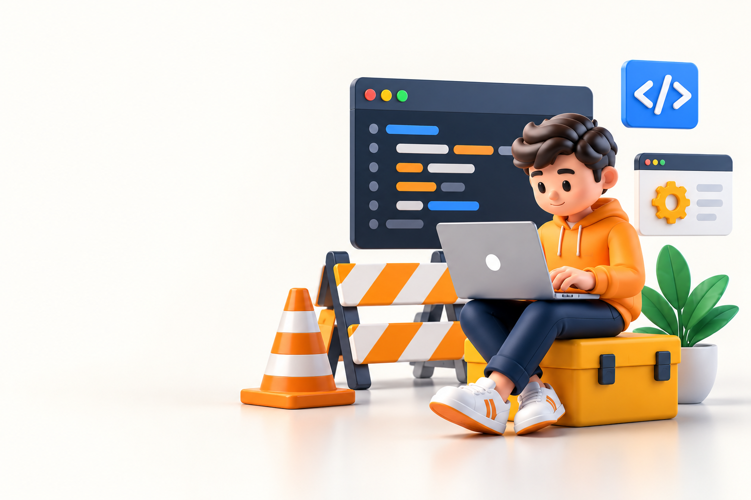 Site under maintenance illustration